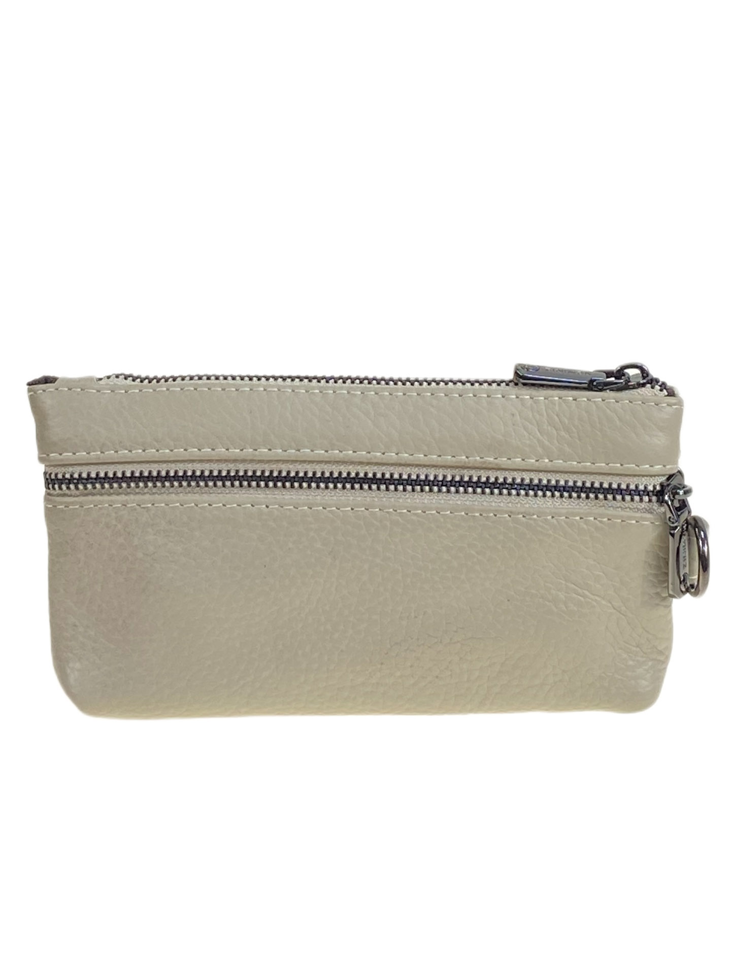 На фото 2 - Женский кошелёк  из натуральной кожи, цвет  молочный