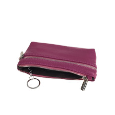 На фото 2 - Женский кошелёк  из натуральной кожи, цвет малиновый