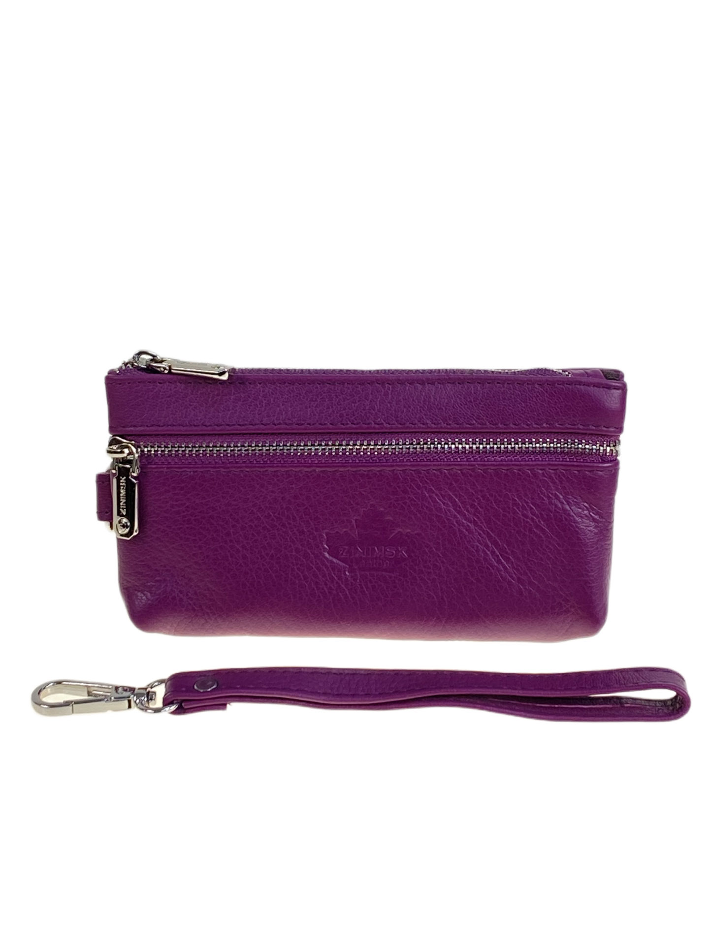 На фото 1 - Женский кошелёк  из натуральной кожи, цвет коричневый