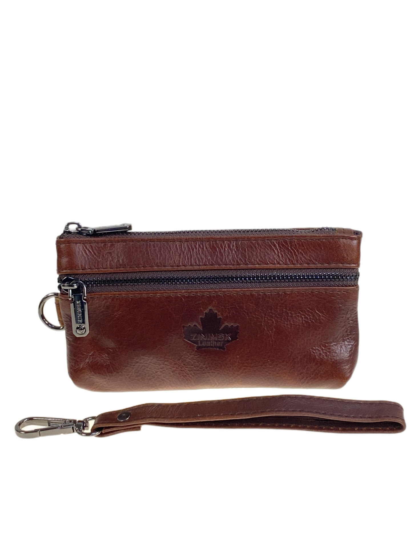 На фото 1 - Женский кошелёк  из натуральной кожи, цвет шоколад