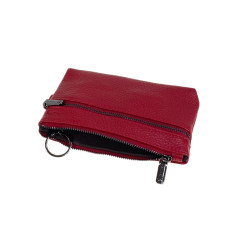 На фото 2 - Женский кошелёк  из натуральной кожи, цвет бордово-красный