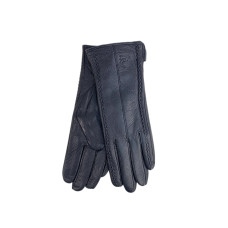 На фото 1 - Женские перчатки из натуральной кожи, цвет черный