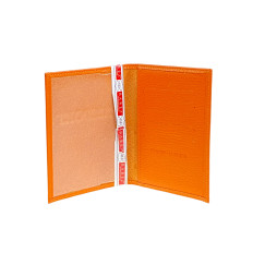 На фото 2 -  Обложка на паспорта из натуральной кожи, цвет оранжевый