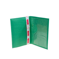 На фото 2 -  Обложка на паспорта из натуральной кожи, цвет зеленый