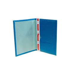 На фото 2 -  Обложка на паспорта из натуральной кожи, цвет синий