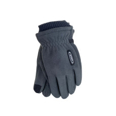 На фото 1 - Утеплённые мужские перчатки  цвет серый