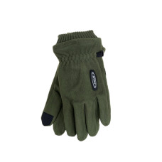 На фото 1 - Утеплённые мужские перчатки  цвет зеленый