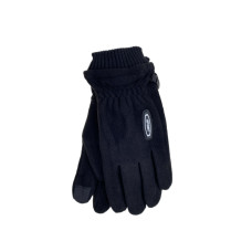 На фото 1 - Утеплённые мужские перчатки  цвет черный