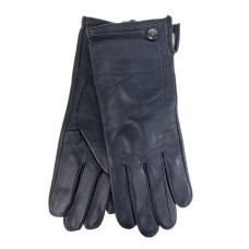 На фото 1 - Женские  демисезонные перчатки из натуральной кожи, цвет черный