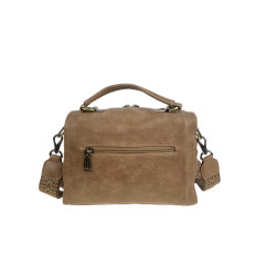 На фото 2 - Женская сумка из искусственной кожи, цвет коричневый