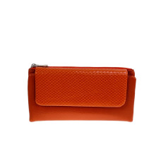 На фото 1 - Женское портмоне из искусственной кожи, цвет оранжевый На фото 1 - Женское портмоне из искусственной кожи, цвет оранжевый