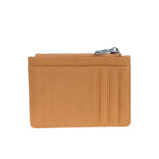 На фото 2 - Картхолдер женский из натуральной кожи для пластиковых карт, цвет светло коричневый