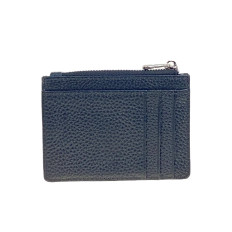 На фото 2 - Картхолдер женский из натуральной кожи для пластиковых карт, цвет черный