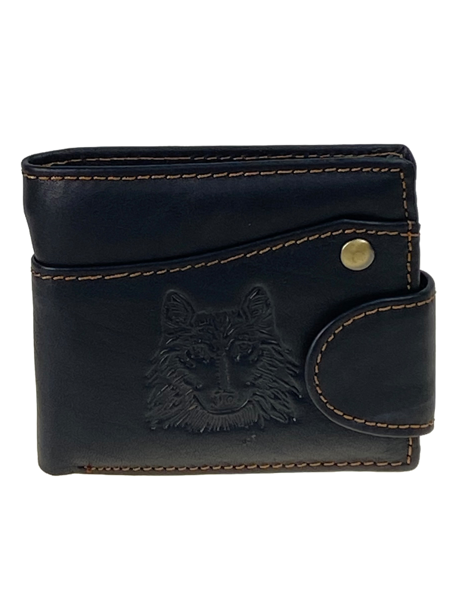 На фото 1 - Портмоне мужское из натуральной кожи , цвет черный