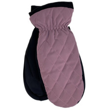 На фото 1 - Зимние женские варежки с подкладом из искусственного меха, цвет розовый