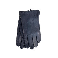 На фото 1 - Перчатки мужские из натуральной кожи цвет черный