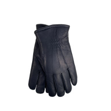 На фото 1 -  Перчатки мужские из натуральной кожи цвет черный