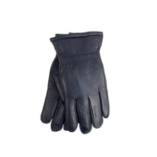 На фото 1 -  Перчатки мужские из натуральной кожи цвет черный