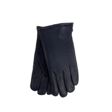 На фото 1 -  Перчатки мужские из натуральной кожи цвет черный