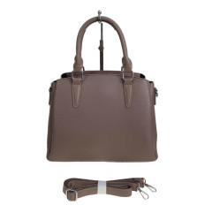 На фото 2 - Женская сумка из искусственной кожи, цвет пыльная роза