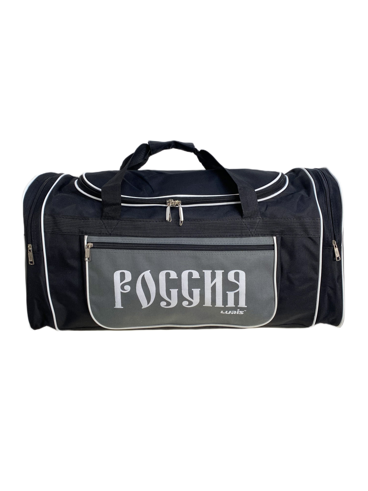 На фото 1 - Дорожная сумка из текстиля  с принтом мультицвет