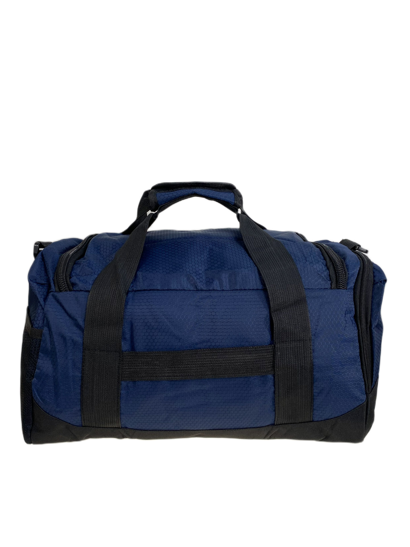 На фото 2 - Дорожная сумка из текстиля  с принтом, цвет синий