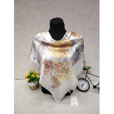 На фото 1 - Женский платок из шёлка, мультицвет