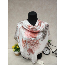 На фото 1 - Женский платок из шёлка, мультицвет