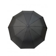 На фото 1 - Мужской зонт полуавтомат, цвет черный 