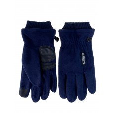 На фото 1 - Утеплённые мужские перчатки  цвет синий