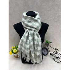 На фото 1 - Палантин в клетку из кашемира, мультицвет