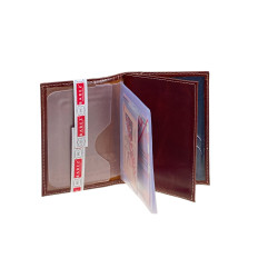 На фото 2 - Обложка для паспорта и автодокументов из искусственной кожи, цвет коричневый На фото 2 - Обложка для паспорта и автодокументов из искусственной кожи, цвет коричневый