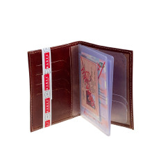 На фото 2 - Обложка для автодокументов из искусственной кожи, цвет коричневый На фото 2 - Обложка для автодокументов из искусственной кожи, цвет коричневый