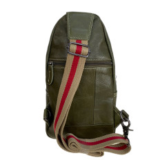 На фото 2 - Сумка мужская через плечо из натуральной кожи, цвет зеленый На фото 2 - Сумка мужская через плечо из натуральной кожи, цвет зеленый