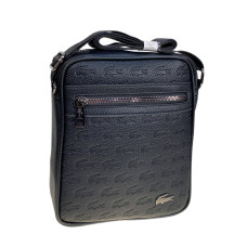 На фото 1 - Сумка мужская из искусственной кожи, цвет черный