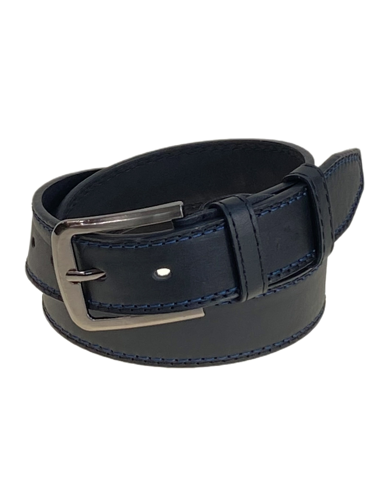 На фото 1 -  Ремень мужской из искусственной кожи, цвет синий