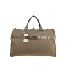 На фото 2 - Дорожная сумка из текстиля, цвет светло коричневый