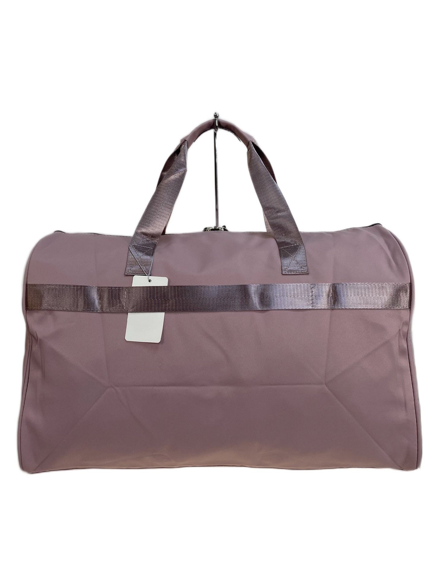 На фото 2 - Дорожная сумка из текстиля, цвет  светло розовый