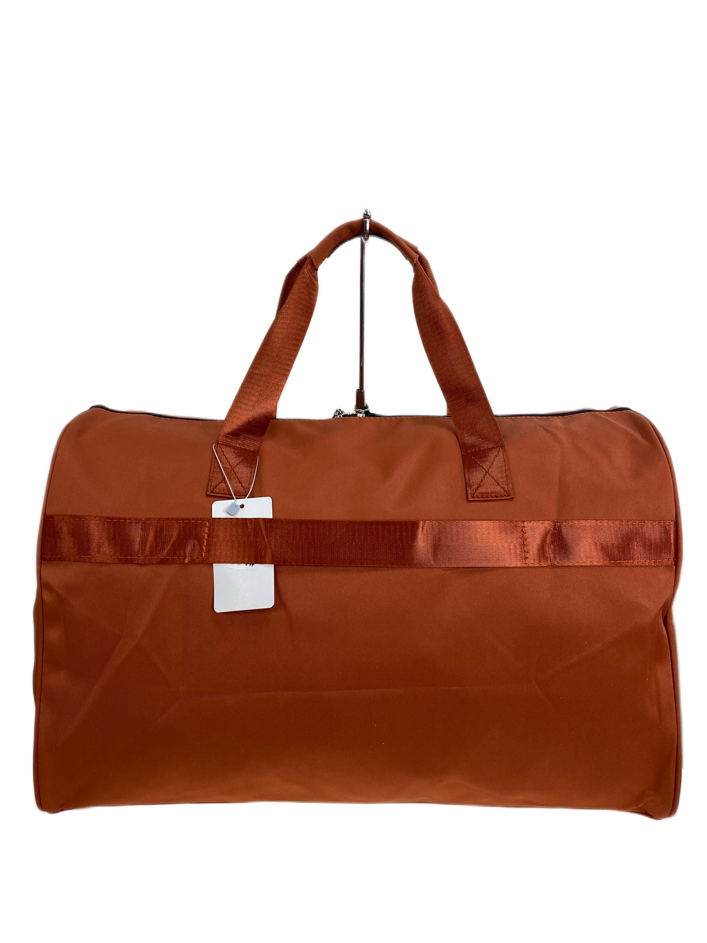 На фото 2 - Дорожная сумка из текстиля, цвет оранжевый