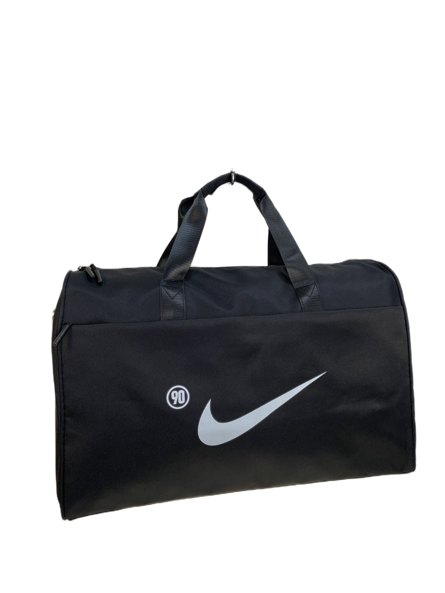 На фото 1 - Дорожная сумка из текстиля, цвет черный