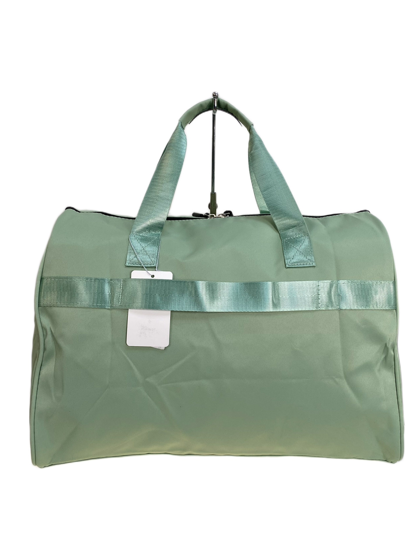 На фото 2 - Дорожная сумка из текстиля, цвет светло зеленый