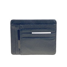 На фото 2 - Картхолдер из натуральной кожи для пластиковых карт, цвет черный На фото 2 - Картхолдер из натуральной кожи для пластиковых карт, цвет черный