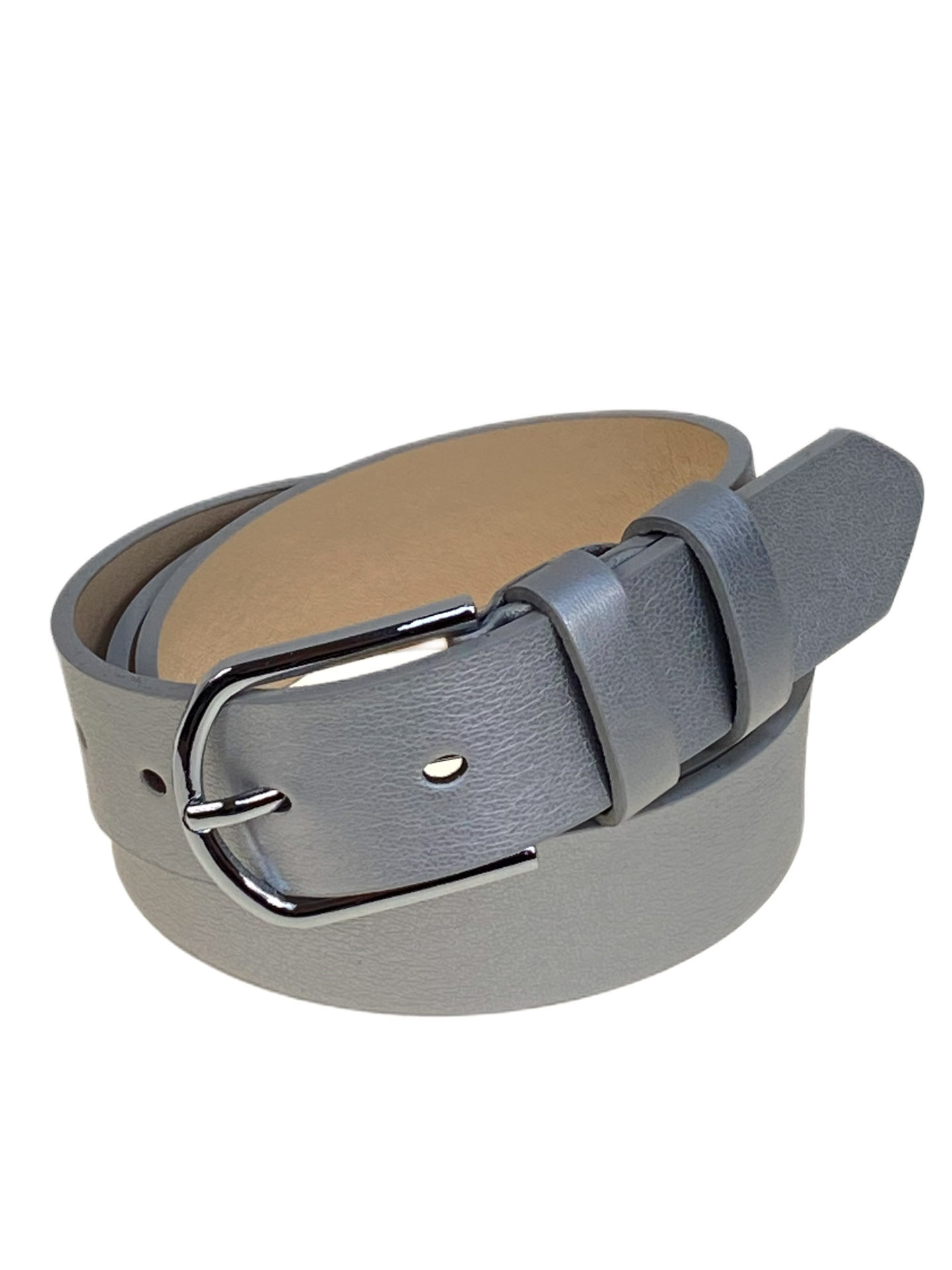 На фото 1 -  Ремень женский из искусственной кожи, цвет серебро