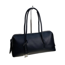 На фото 1 - Женская сумка из искусственной кожи, цвет черный