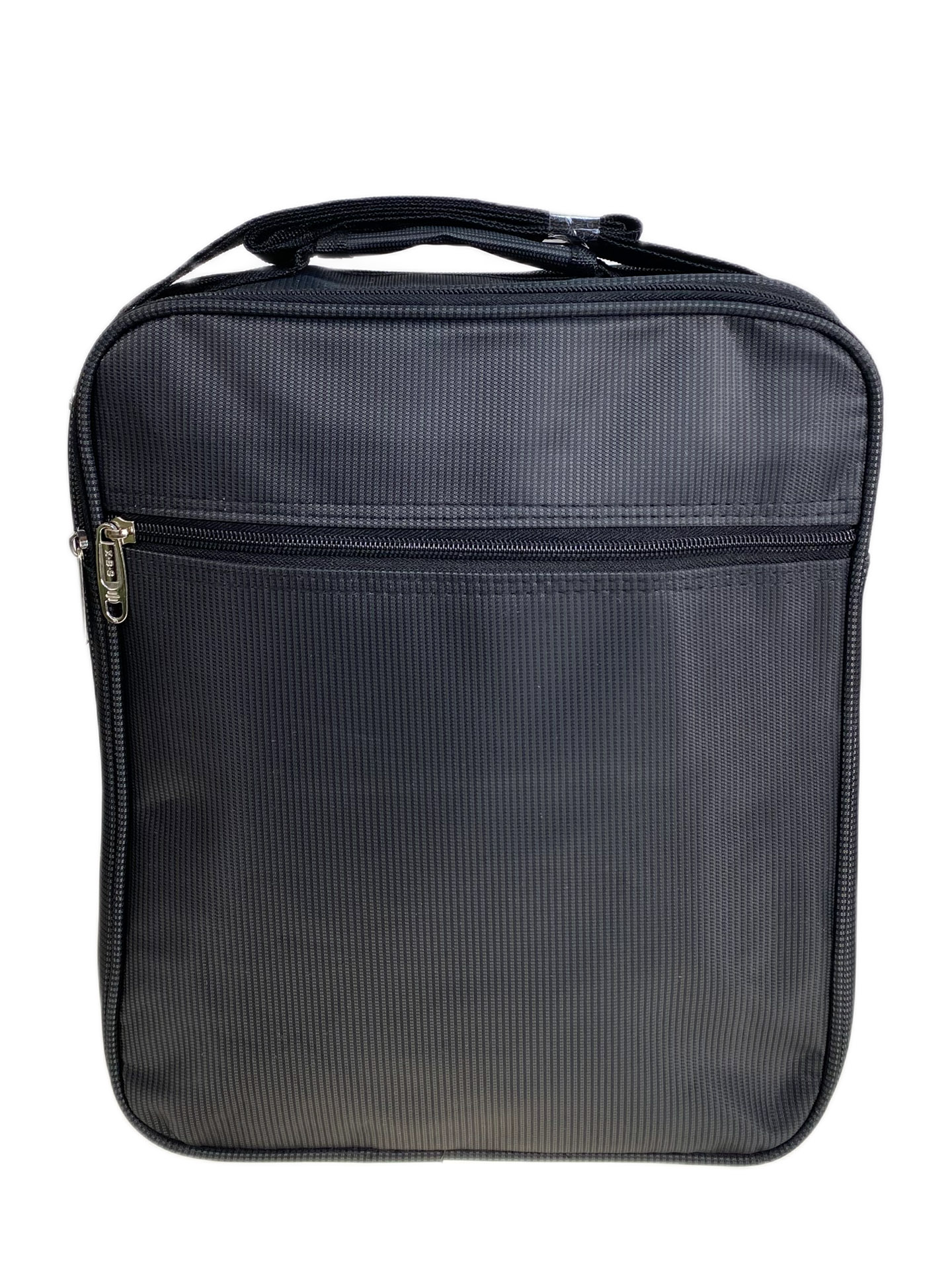 На фото 2 - Сумка мужская  текстильная, цвет  черный