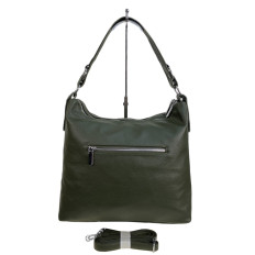 На фото 2 - Женская сумка из искусственной кожи, цвет зеленый