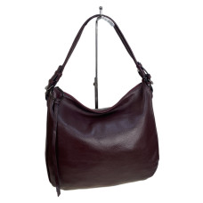 На фото 1 - Женская сумка из натуральной кожи, цвет бордовый На фото 1 - Женская сумка из натуральной кожи, цвет бордовый