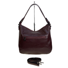 На фото 2 - Женская сумка из натуральной кожи, цвет бордовый На фото 2 - Женская сумка из натуральной кожи, цвет бордовый