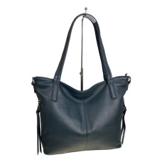 На фото 1 - Женская сумка из натуральной кожи, цвет синий На фото 1 - Женская сумка из натуральной кожи, цвет синий