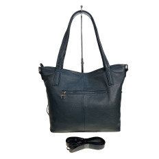 На фото 2 - Женская сумка из натуральной кожи, цвет синий На фото 2 - Женская сумка из натуральной кожи, цвет синий